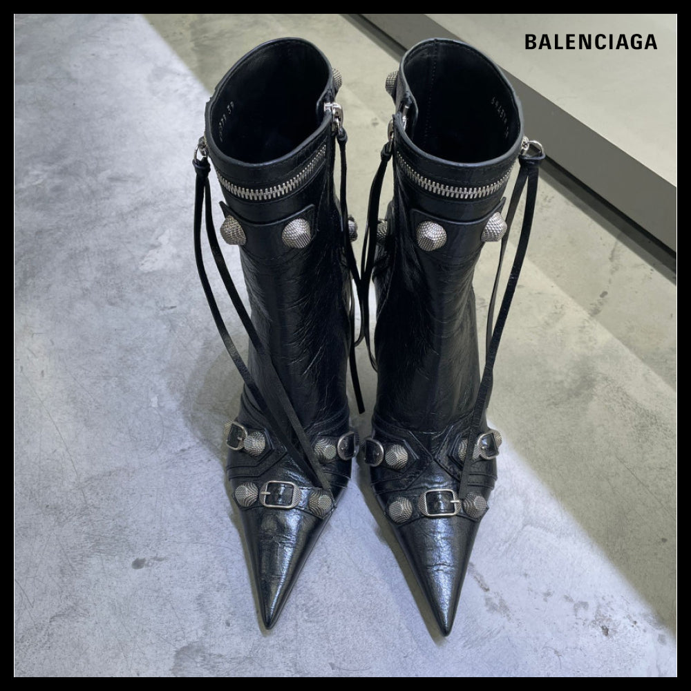【BALENCIAGA】Cagole Arena Ankle Boots Black