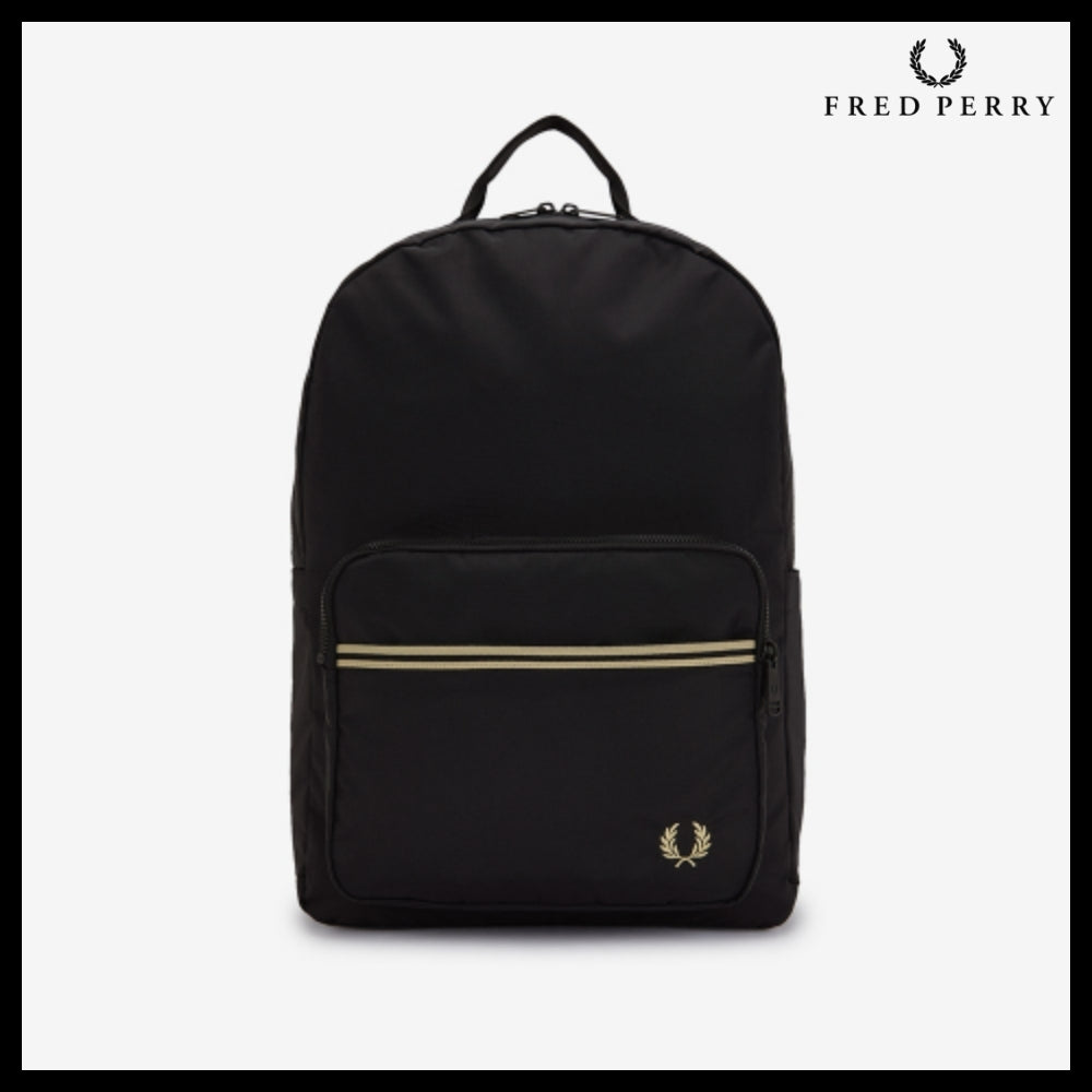 【FRED PERRY】Tipped Tape Backpack Black