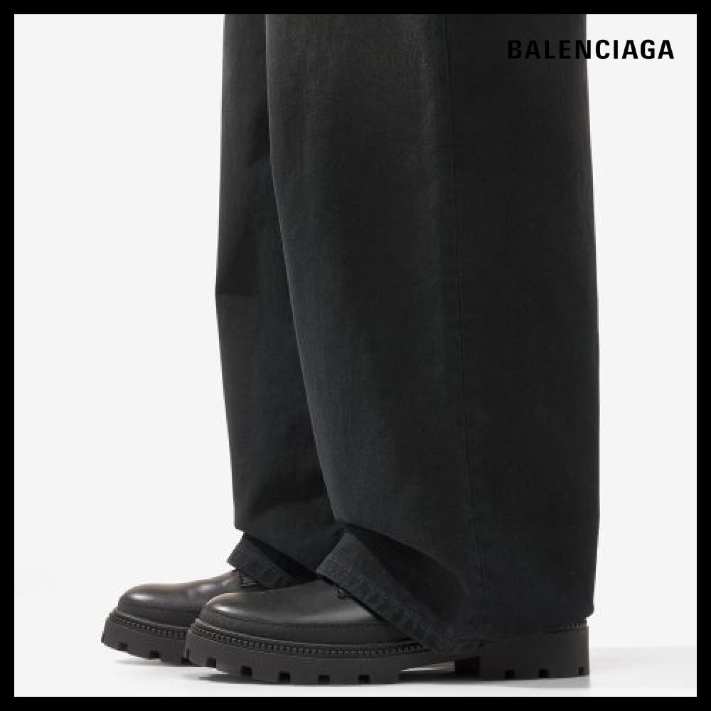 【BALENCIAGA】Baggy Soft Denim Pants Faded Black