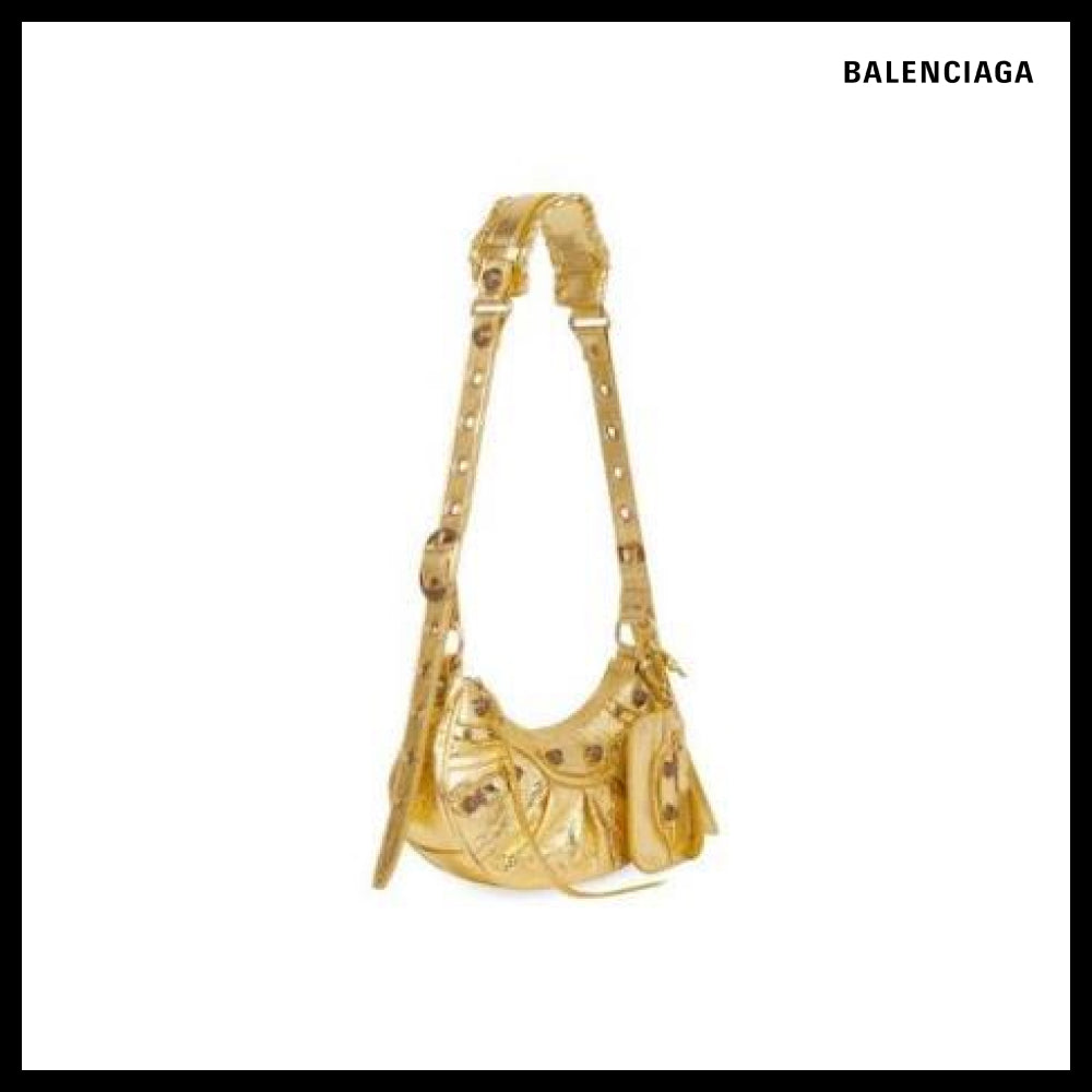 【BALENCIAGA】Le Cagole XS Shoulder Bag Gold