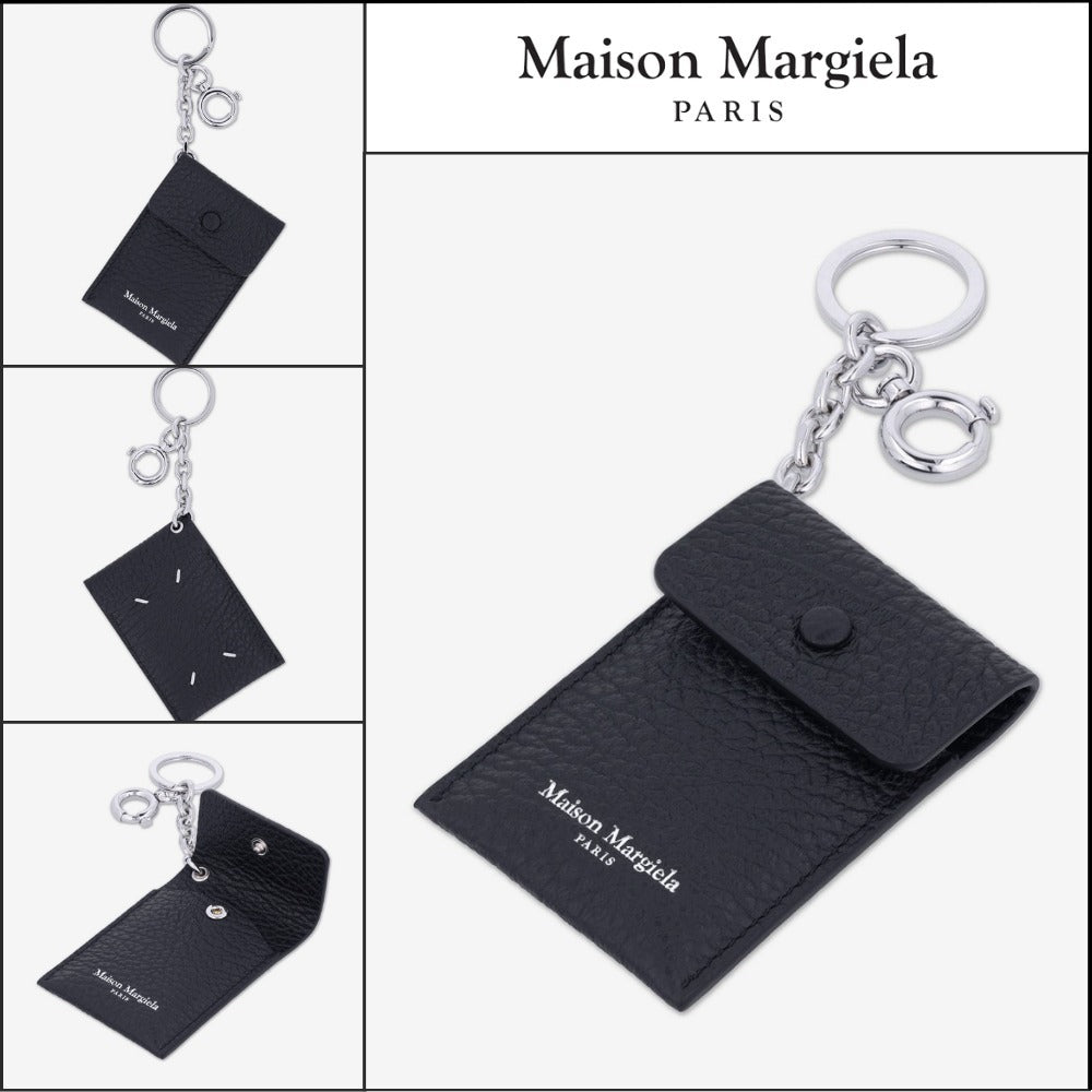 【Maison Margiela】Logo Mirror Keyring - Black