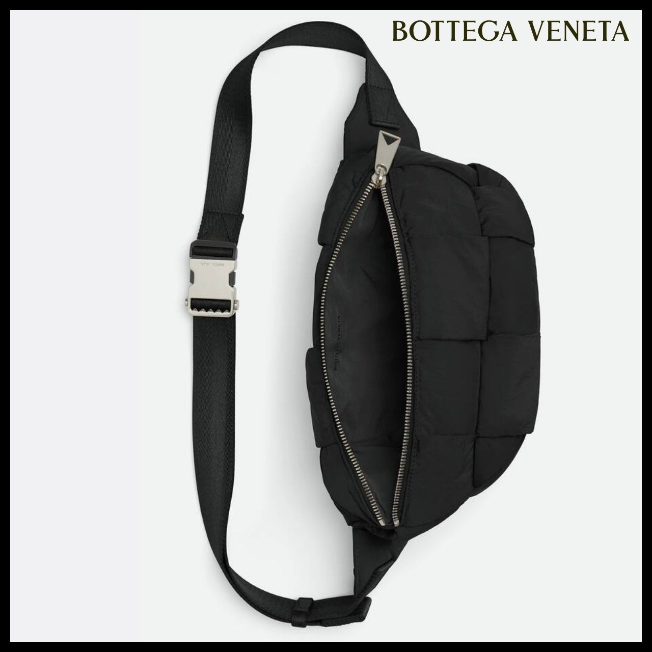 【BOTTEGA VENETA】BUM BAG CASSETTE NYLON BLACK