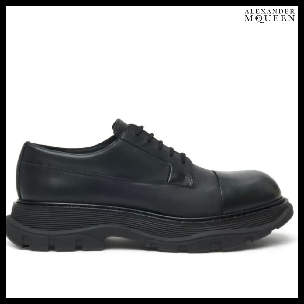 【Alexander Mcqueen】Tread Leather Lace-Up Shoes