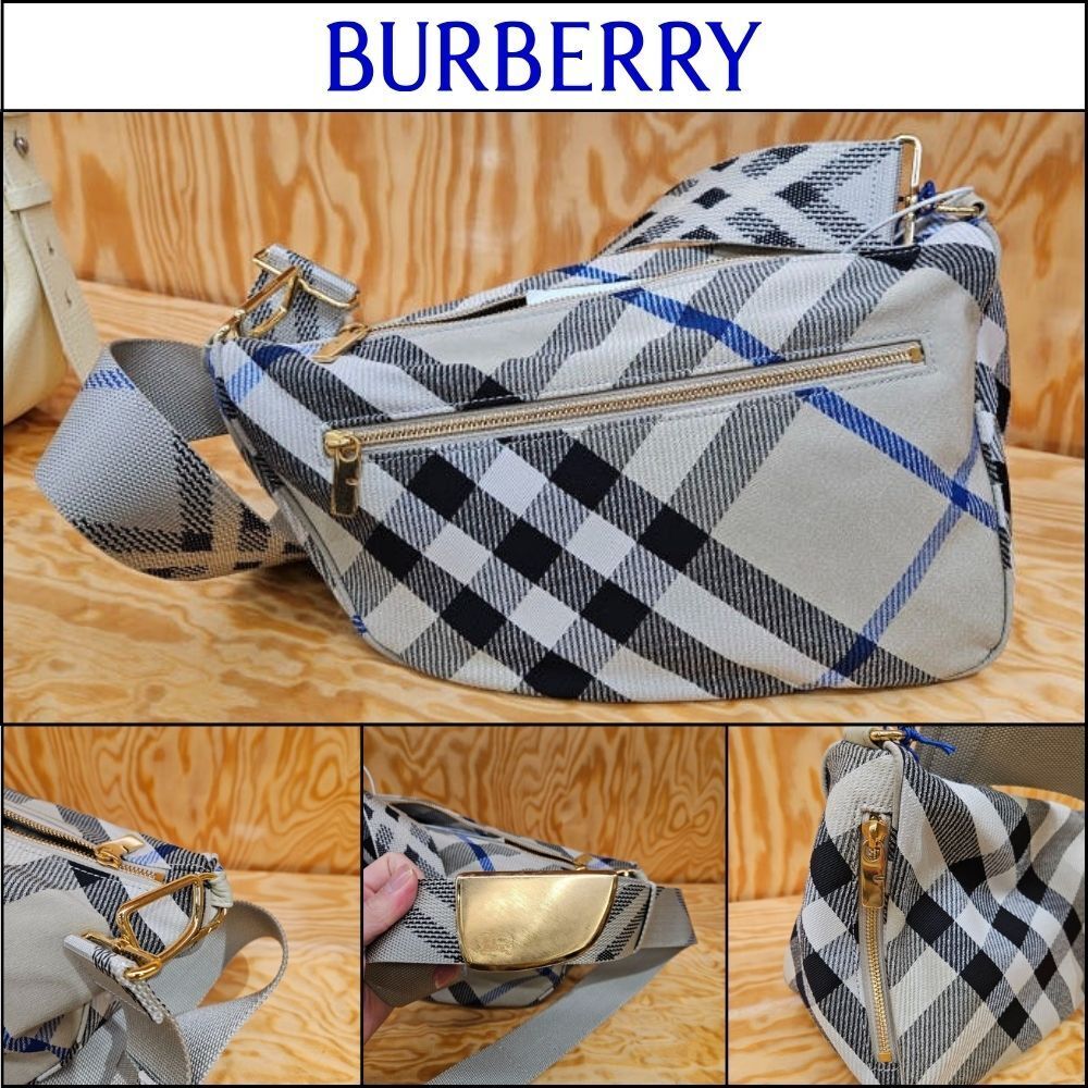 【Burberry】Women's MD Shield Messenger Shoulder Bag