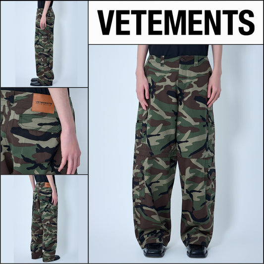【VETEMENTS】Camo Cargo Pants