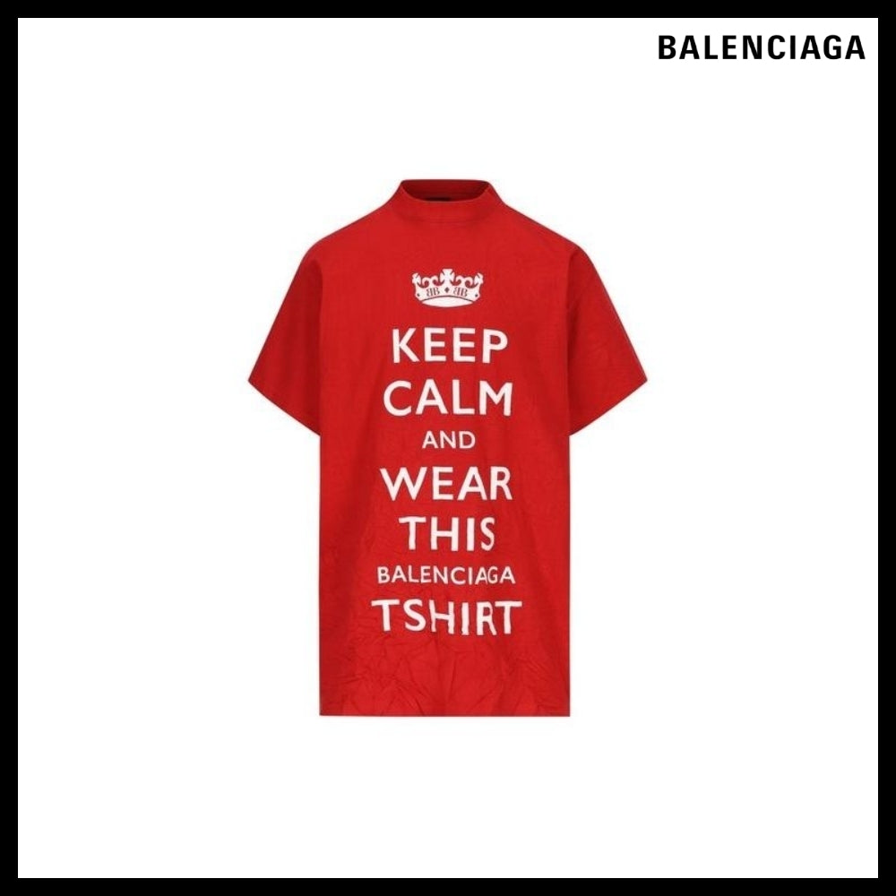 【BALENCIAGA】レタリング プリント 半袖 Tシャツ