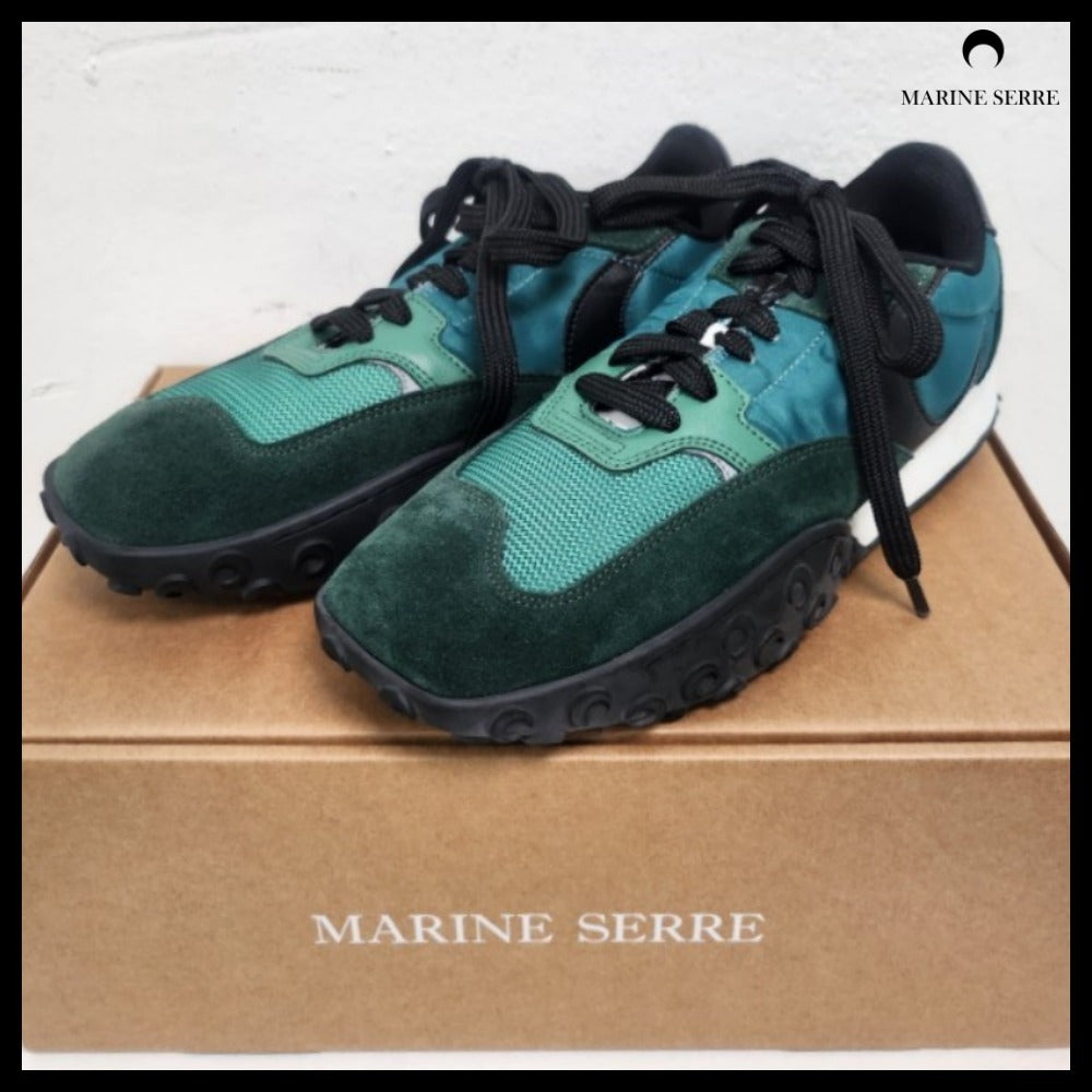 【MARINE SERRE】Women’s Green Moonwalk Sneakers
