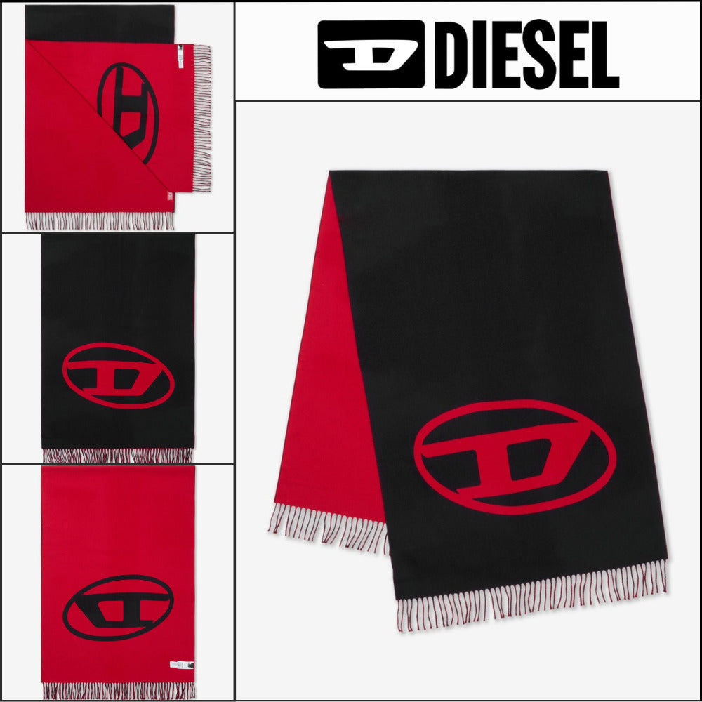 ◆DIESEL◆ マフラー Muffler Black 防寒