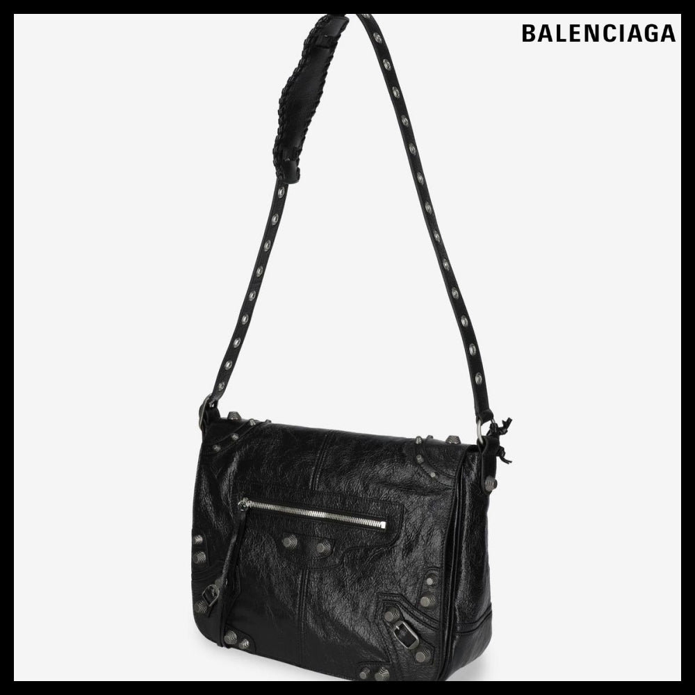 【BALENCIAGA】Le Cagole Medium Messenger Crossbody Bag Black