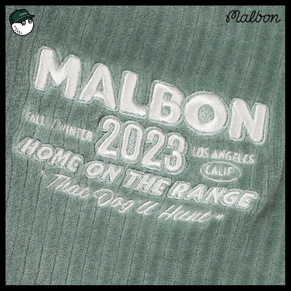 【MALBON】コーデュロイカラーポイントTシャツ 2COLORS