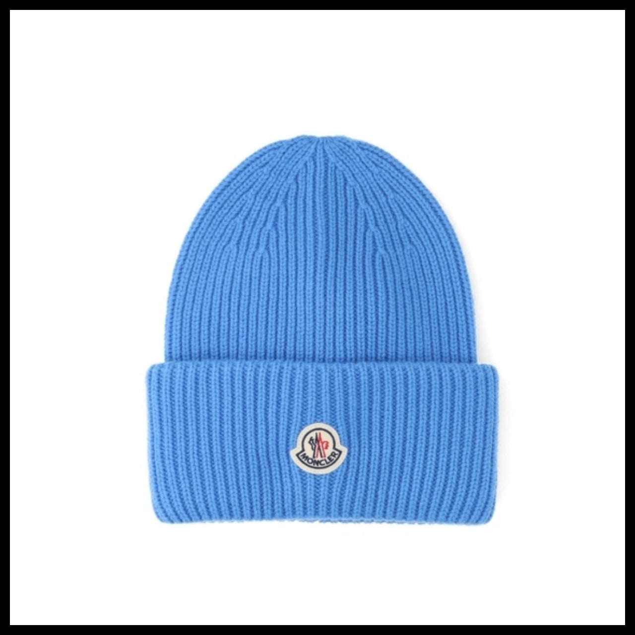 【MONCLER】Blue Beanie