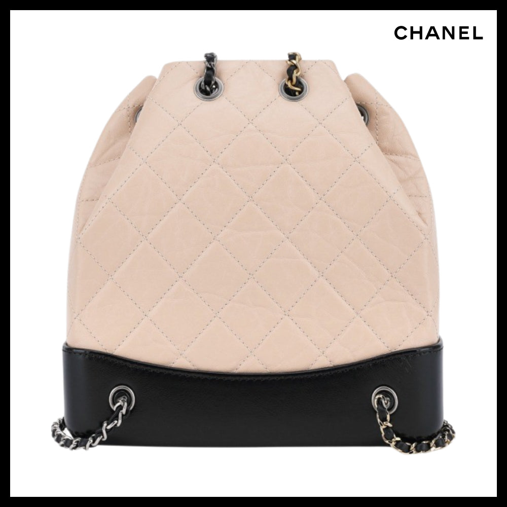 【CHANEL】Small Gabrielle Backpack Aged Calfskin