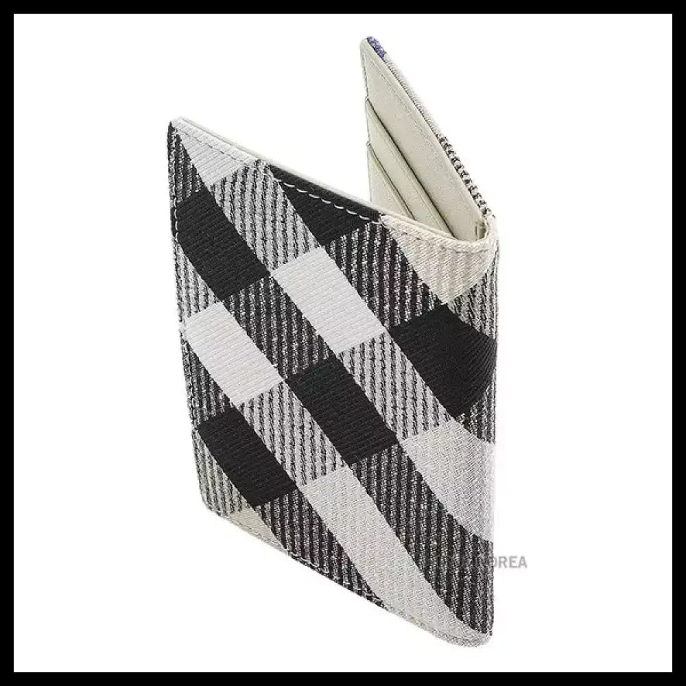 【Burberry】Men's Check Folding Card Wallet Classic Check