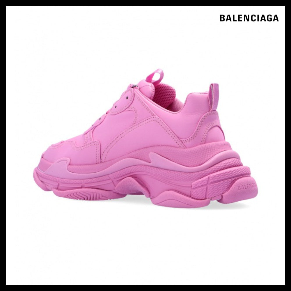 【BALENCIAGA】Women's Triple S Low-Top Sneakers Pink