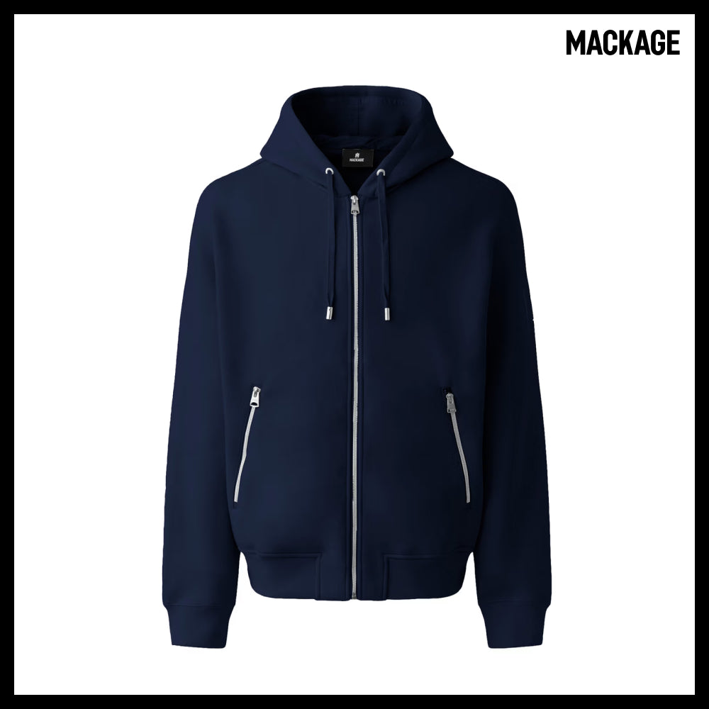 【Mackage】KRYS-ZP Chris ZP Hooded Zip-Up Navy