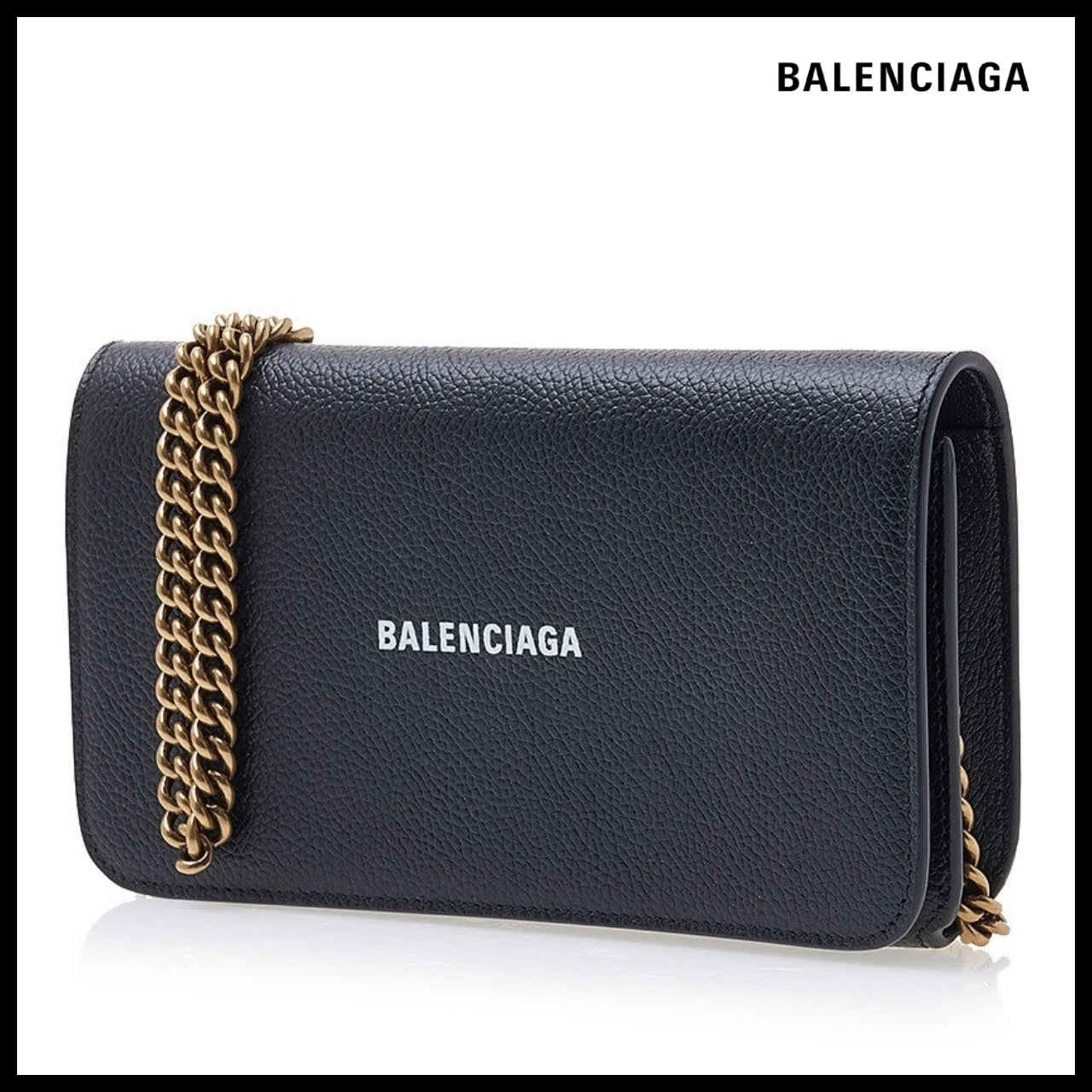 【BALENCIAGA】Flap Mini Crossbody Bag Black
