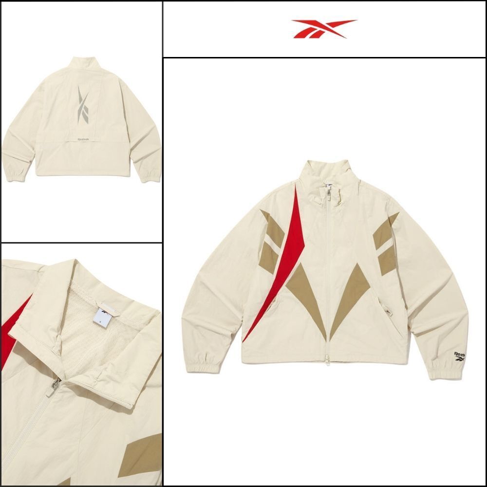 【REEBOK】Vector Flash Crop Windbreaker W Beige