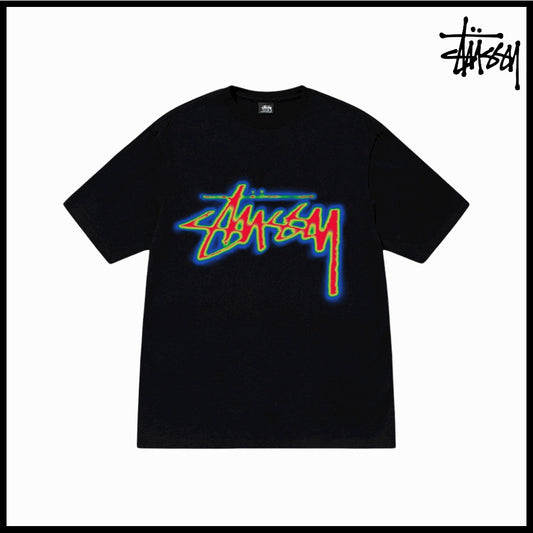 【STUSSY】Thermal Stock T-Shirt Black