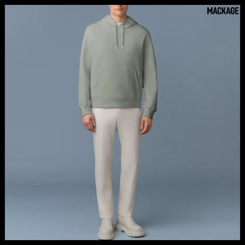 【MACKAGE】 Krys R Hooded Sweatshirt Green Fleece