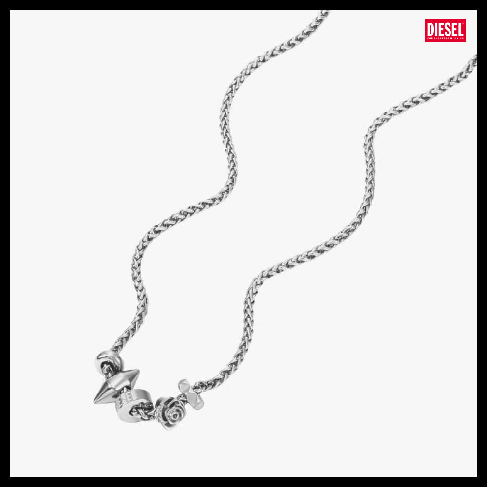 【DIESEL】Logo Chain Necklace