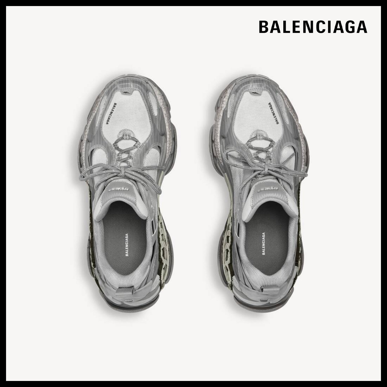 【BALENCIAGA】Triple S2 Gradient Sneakers Grey