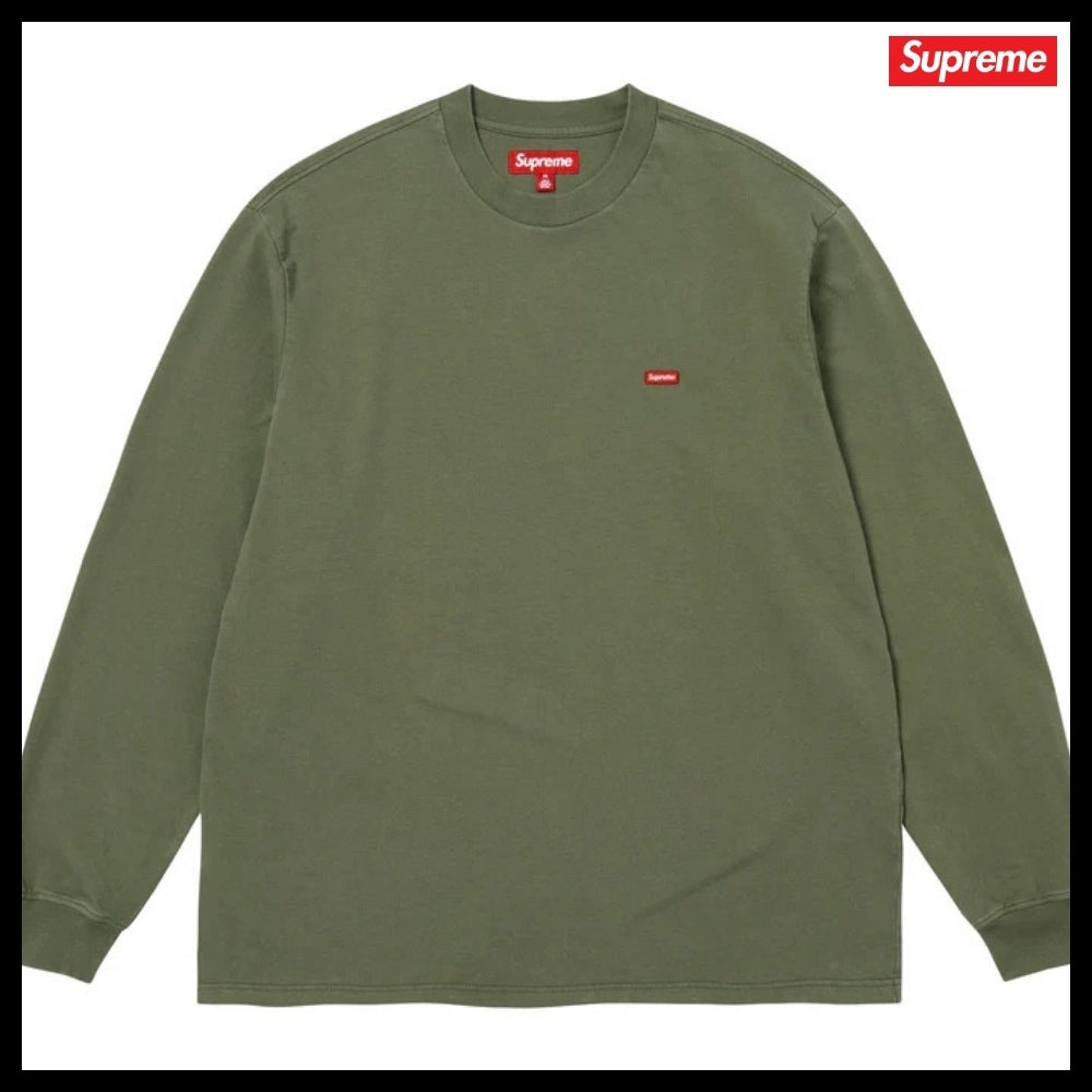【Supreme】Small Box Long Sleeve T Shirt Olive
