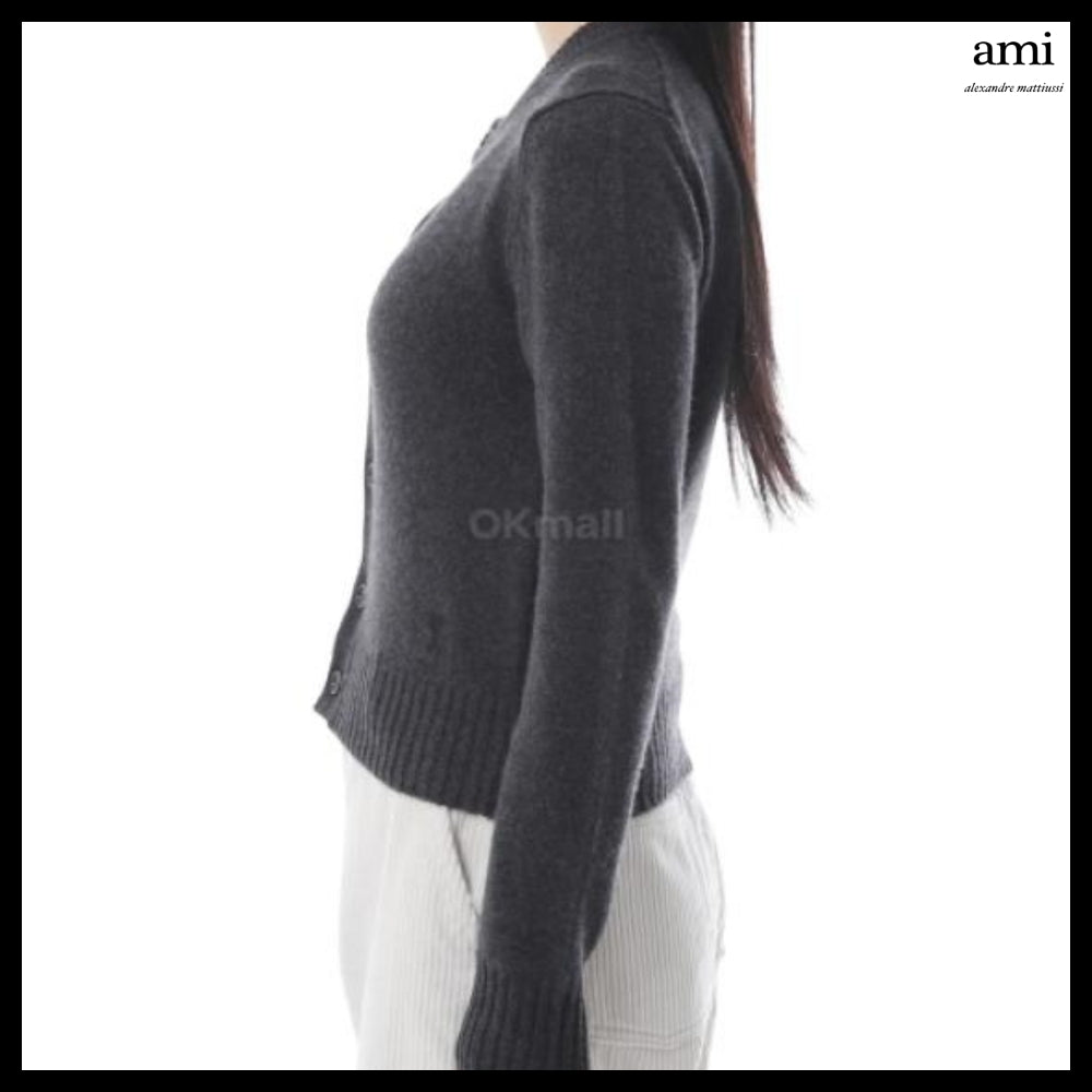 【AMI】Cashmere Ami de Coeur Cardigan