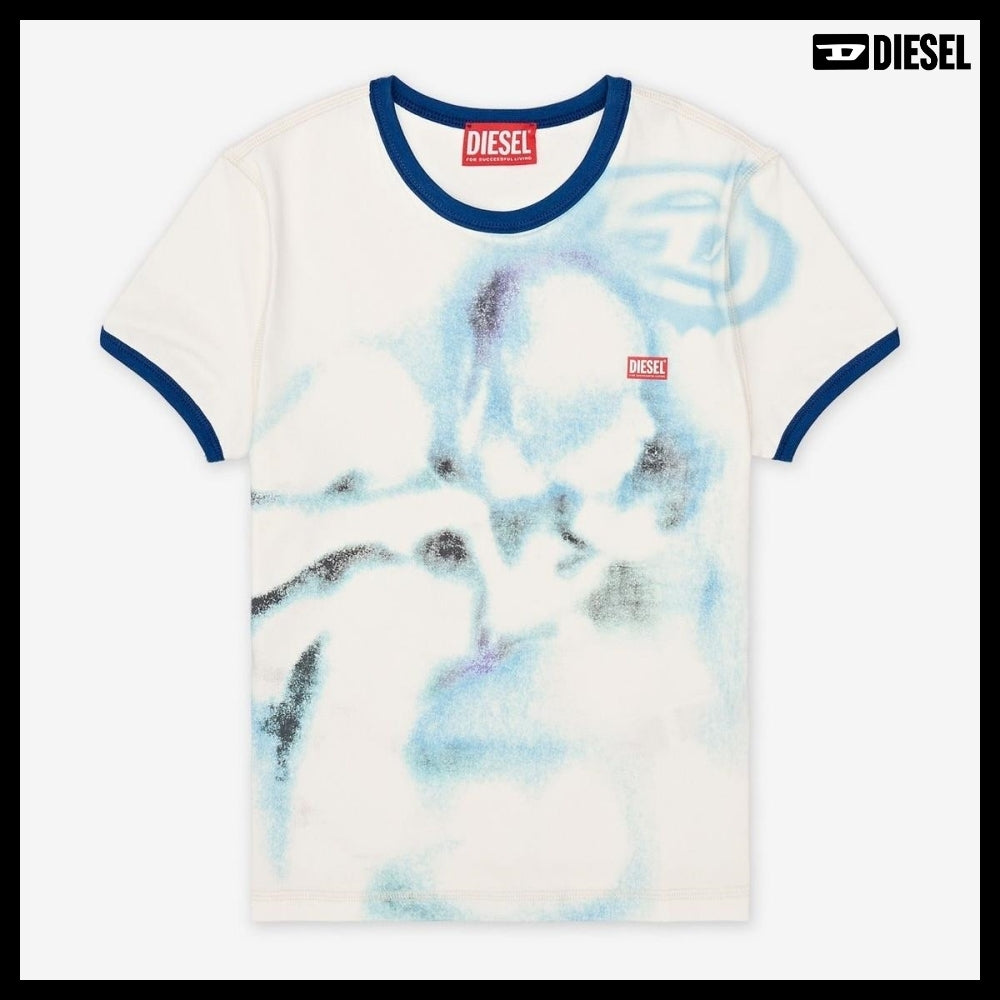 【DIESEL】T-Uncutie Long-S1 Short Sleeve T-Shirt - Off White