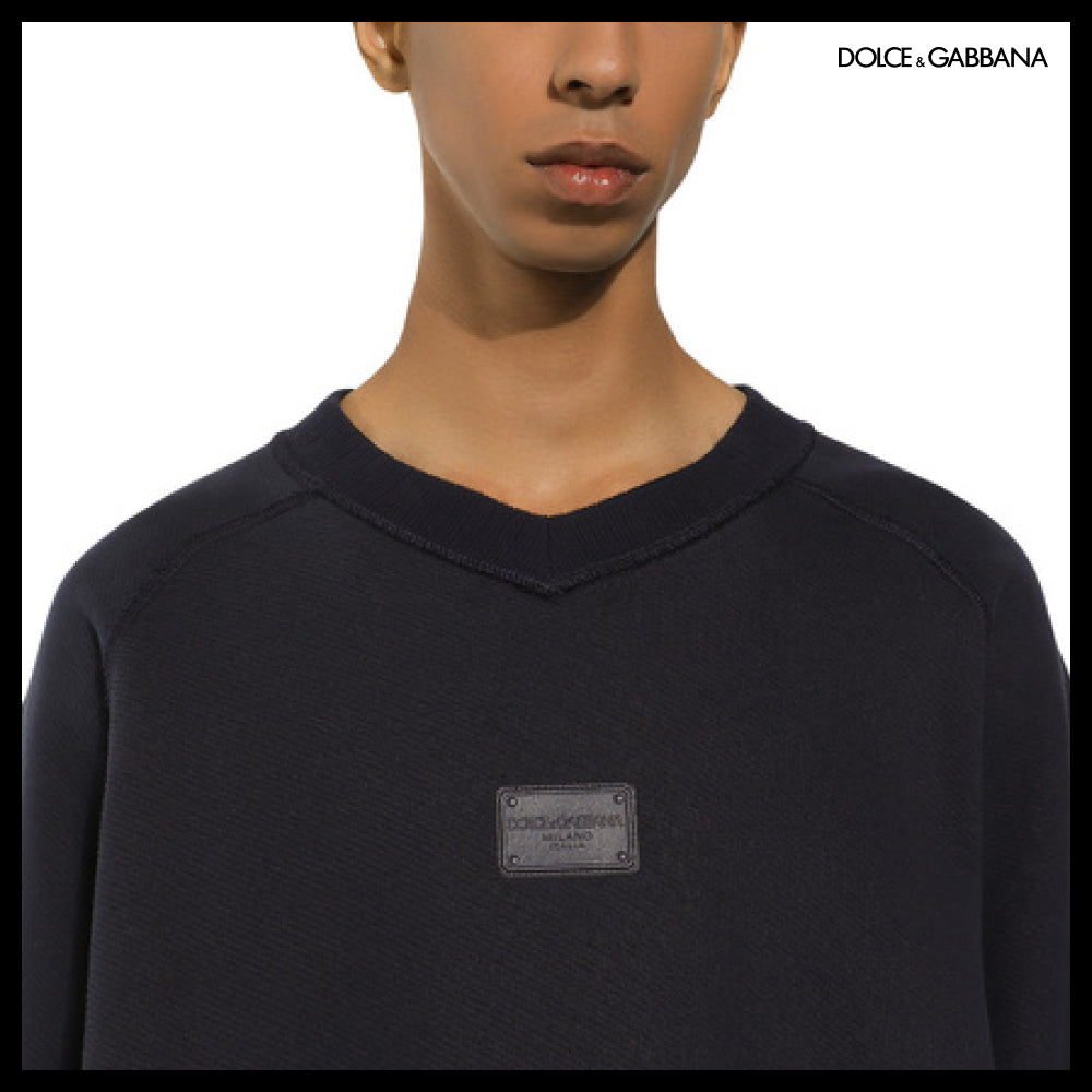 【Dolce&Gabbana】ROUND NECK SWEATSHIRT DOLCE GABBANA TAG