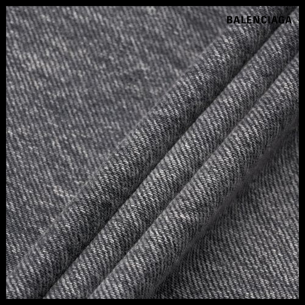 【BALENCIAGA】Straight 5 Pocket Washed Denim Pants Black