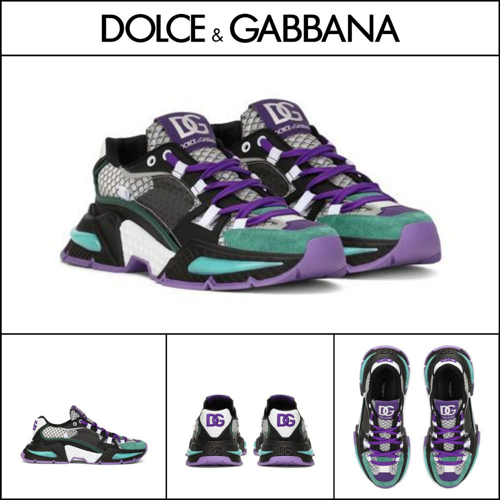 【Dolce & Gabbana】MIXED-MATERIAL AIRMASTER SNEAKERS 995
