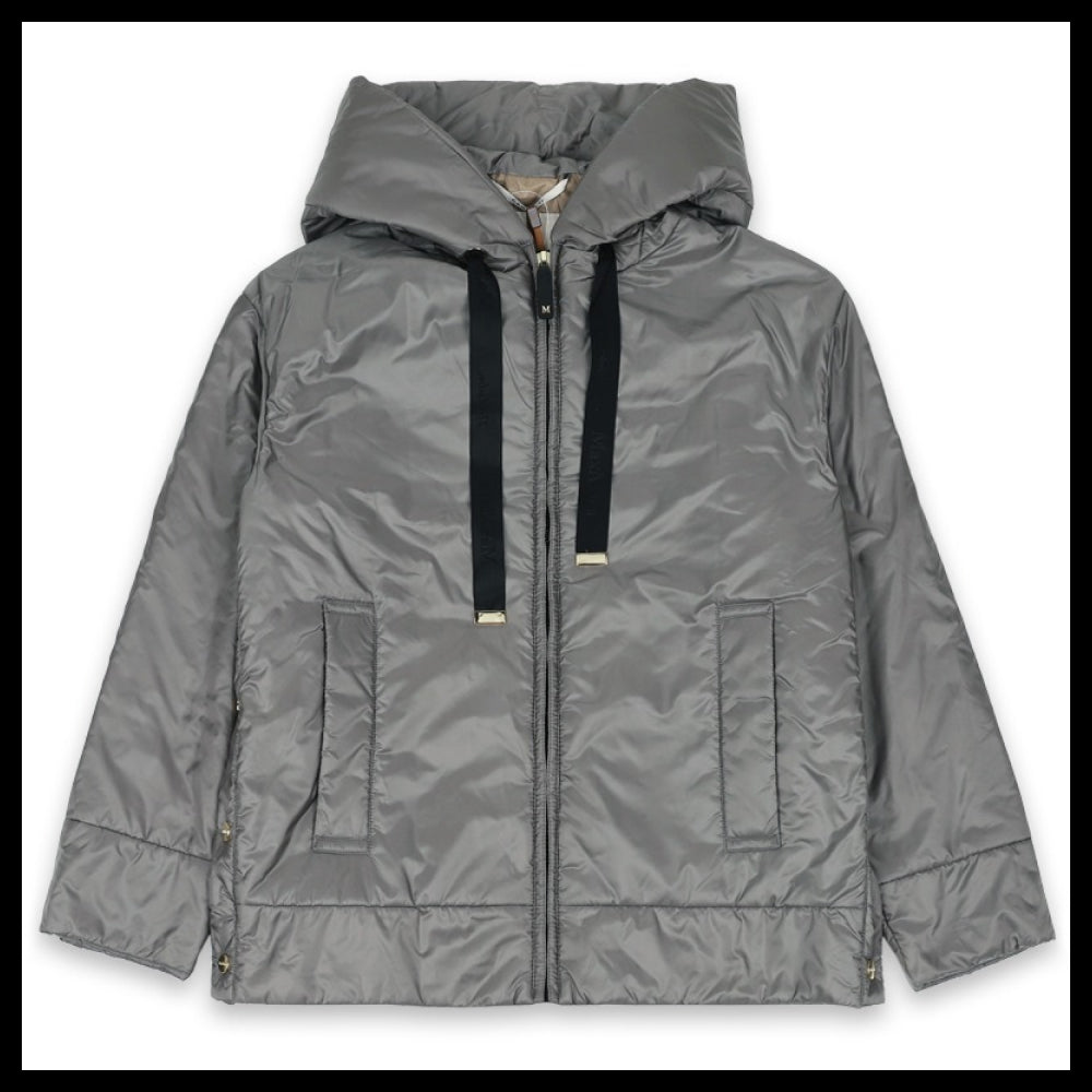 【Max Mara】Dalia Hooded Down Jacket Grey