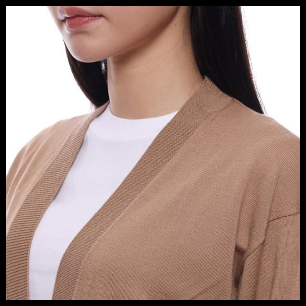 【BURBERRY】DORNOCH Elbow Patch Women’s Wool Cardigan