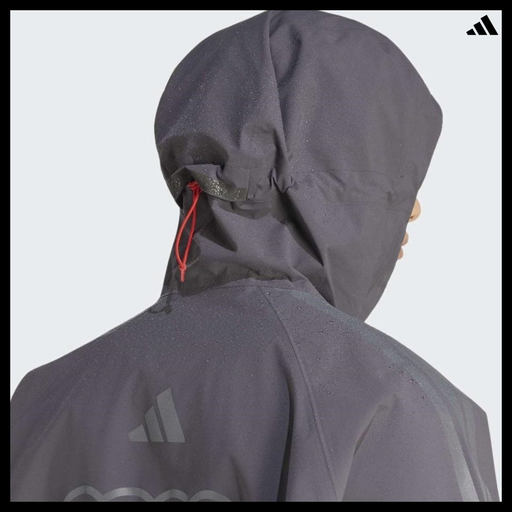 【ADIDAS】F1 Team Engineer & Marketing Rain Jacket Gray