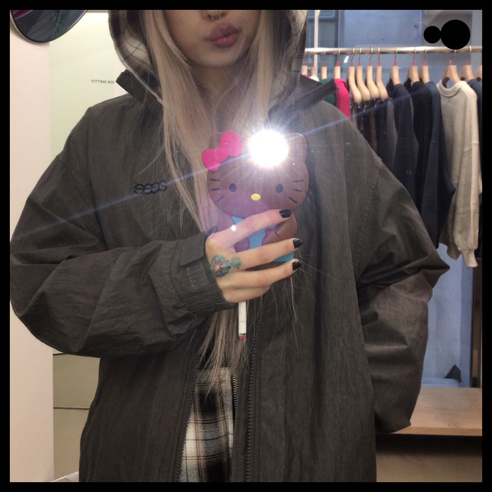 【AEAE】WEB ロゴ チーム ジャケット ピグメント チャコール