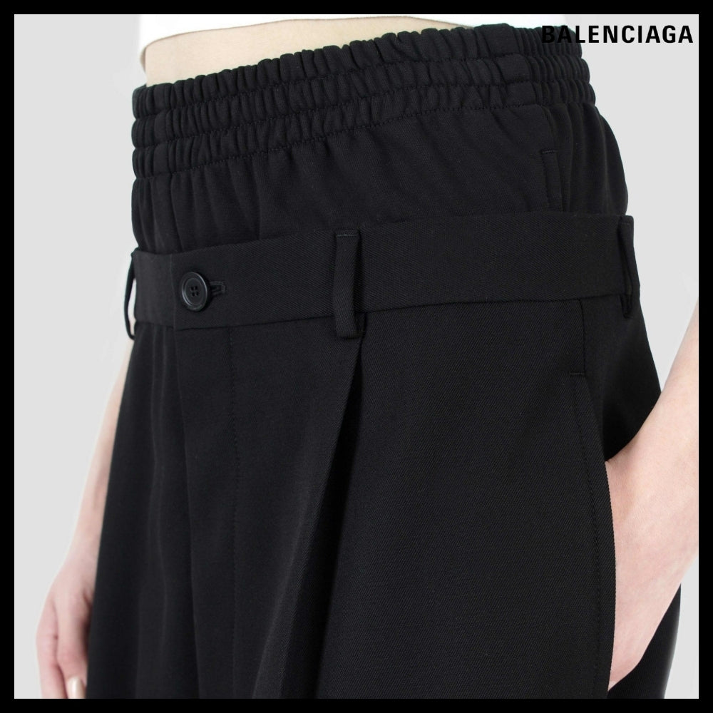 【BALENCIAGA】Hybrid Tailoring Pants Black