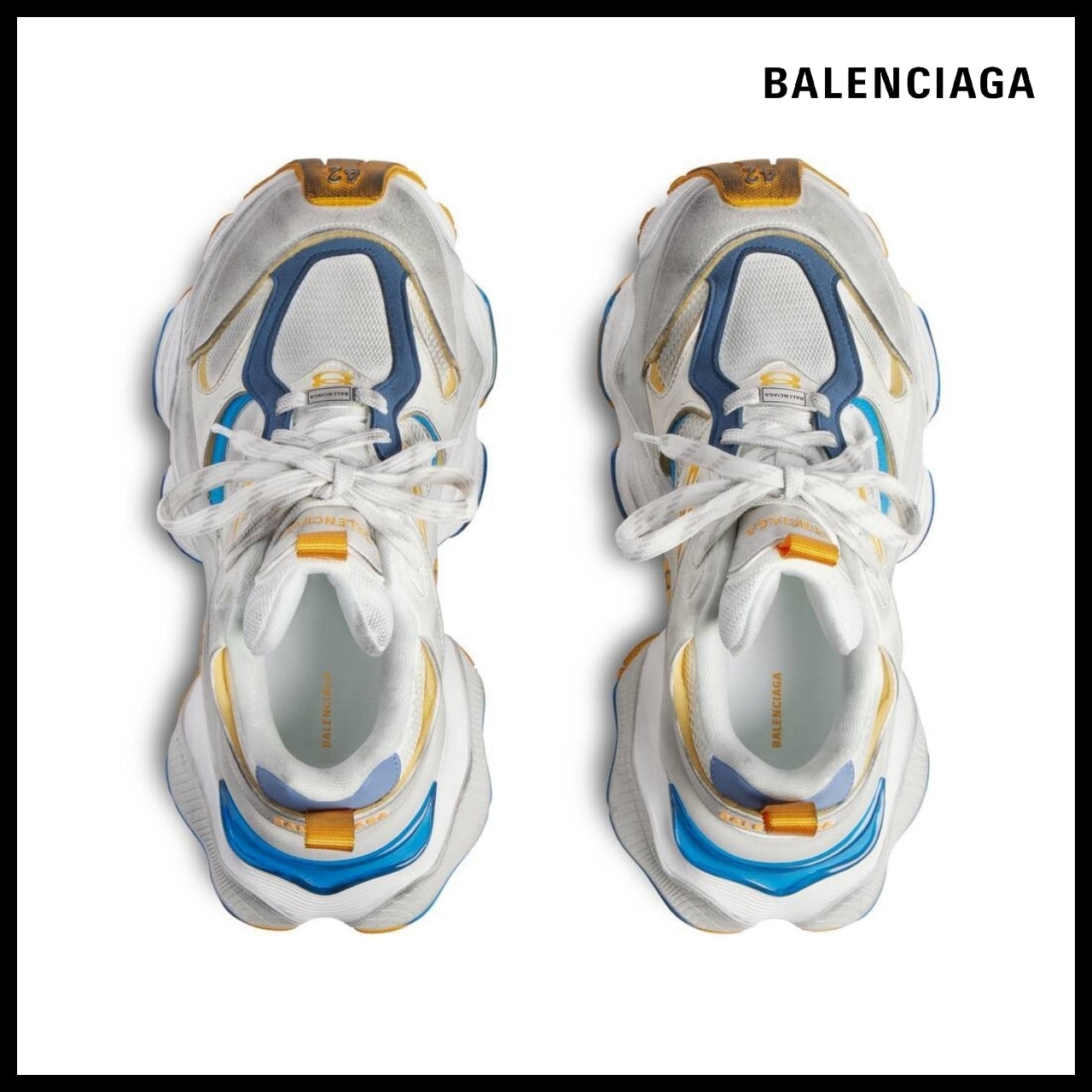 【BALENCIAGA】Cargo Reduced Suede Mesh Sneaker