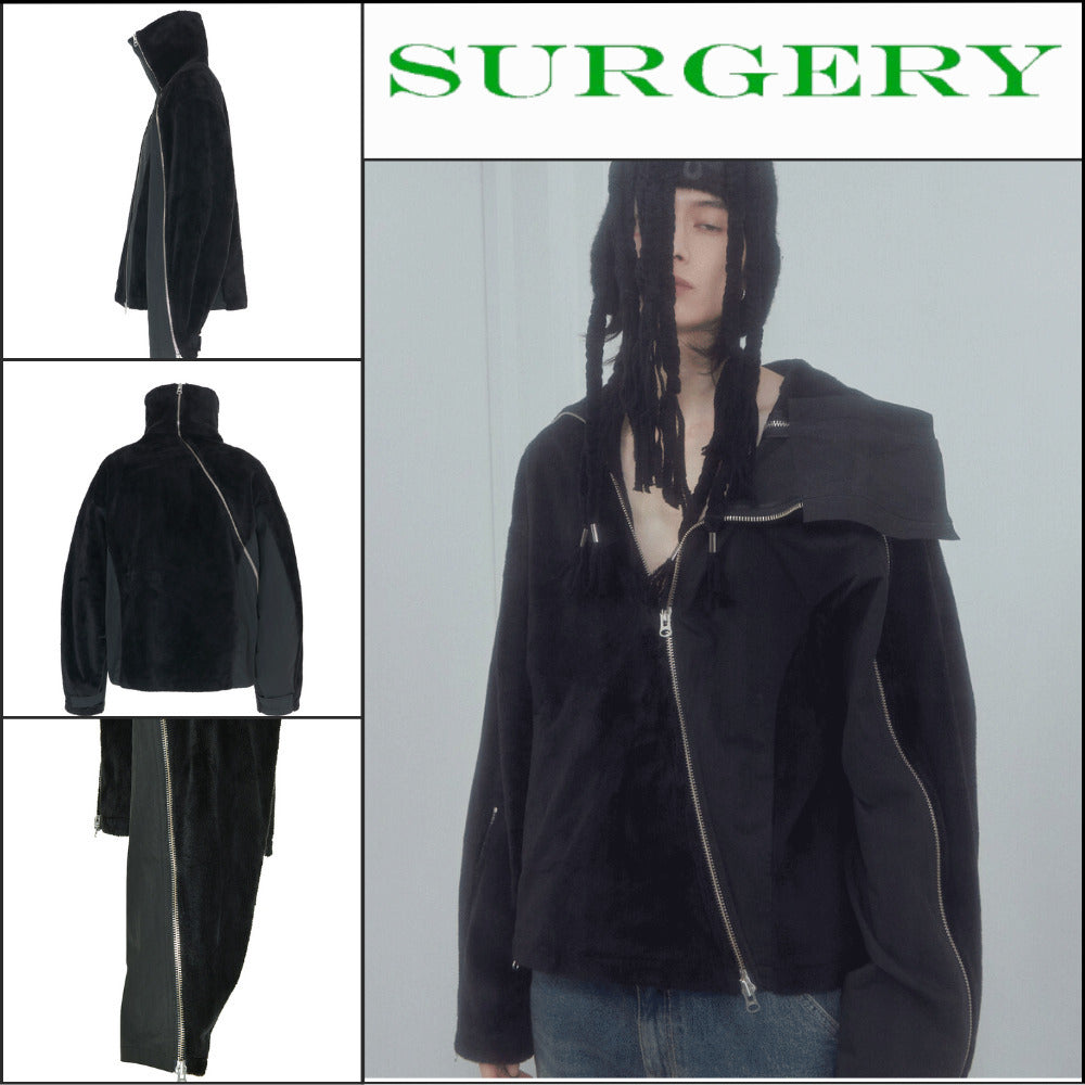【Surgery】Cross Zip Fleece Jacket 2 Colors