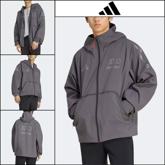 【ADIDAS】F1 Team Engineer & Marketing Rain Jacket Gray