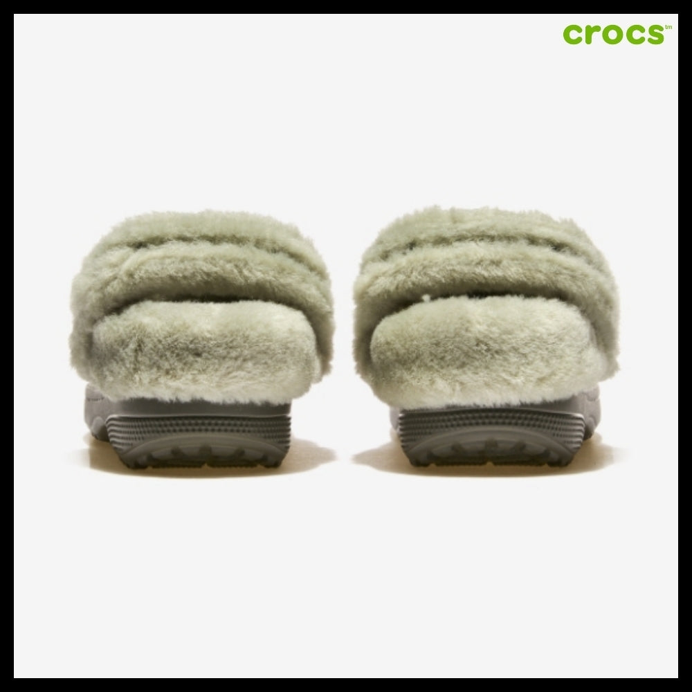 【CROCS】Classic Unforgettable Suede Clog Galactic Grey