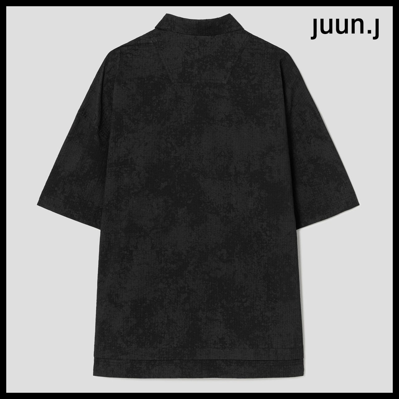 【JUUN.J】CORE Painting Stripe Diagonal Zipper Shirt Jumper