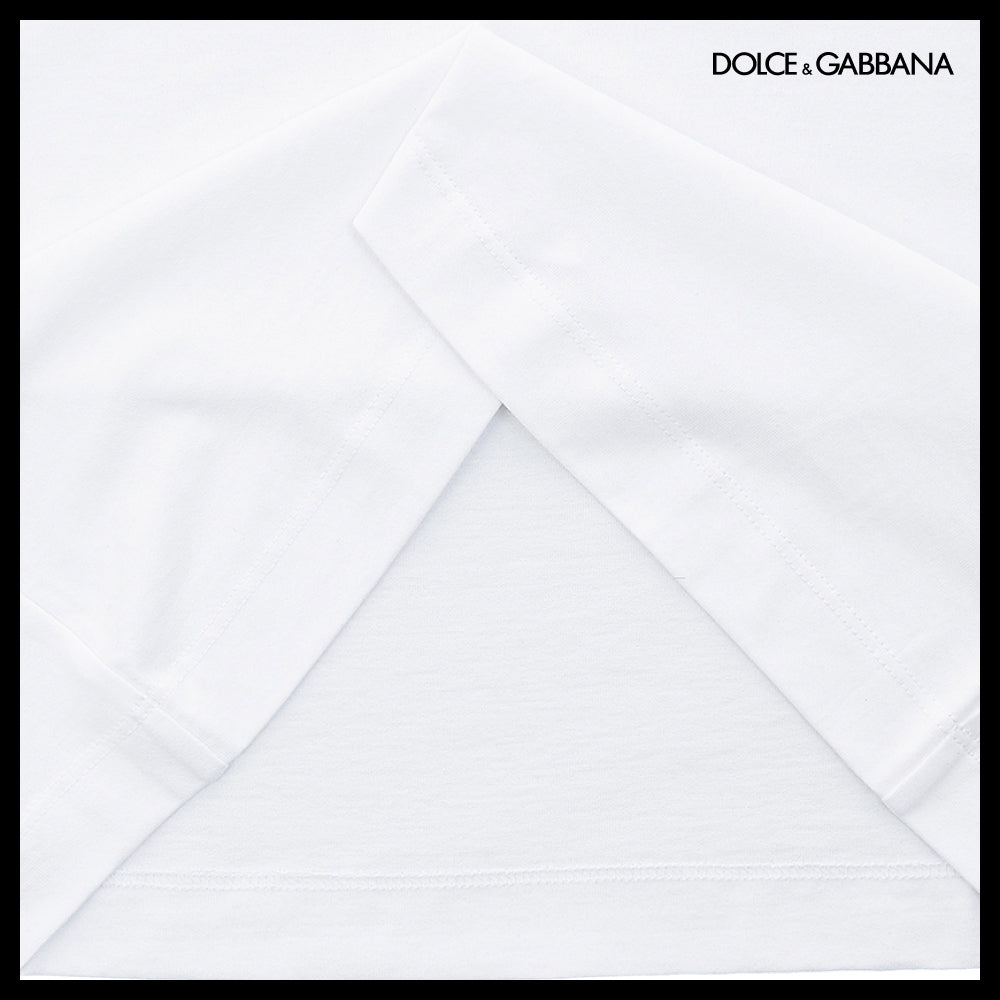 【Dolce & Gabbana】Logo Jersey T-Shirt White