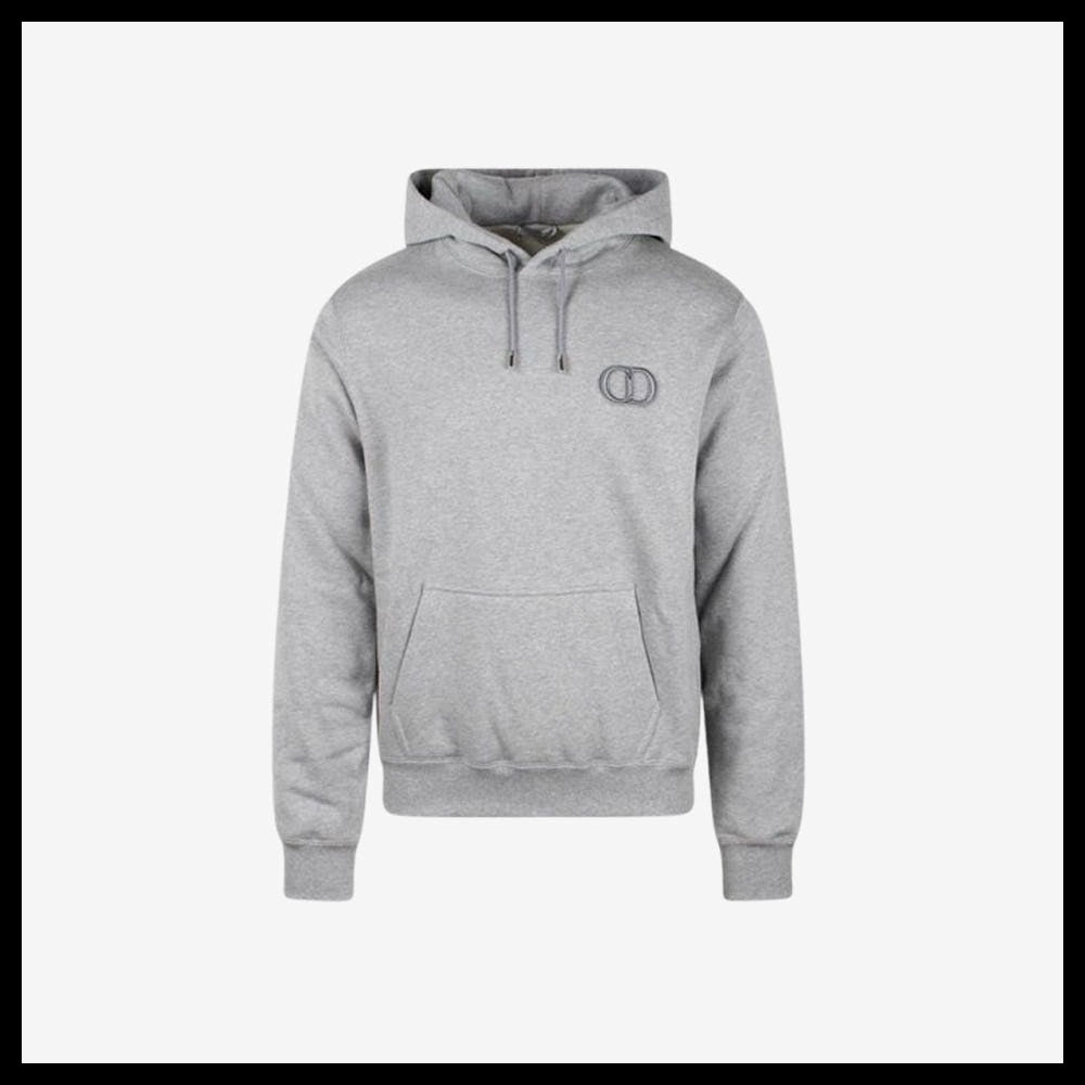 【Dior】CD Icon Hoodie Gray Men
