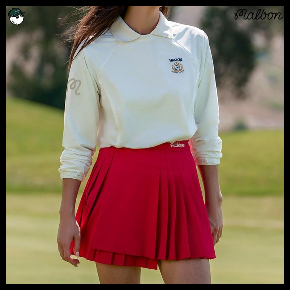 【Malbon Golf】Unbalanced Wrap Skirt WOMAN 3 Colors