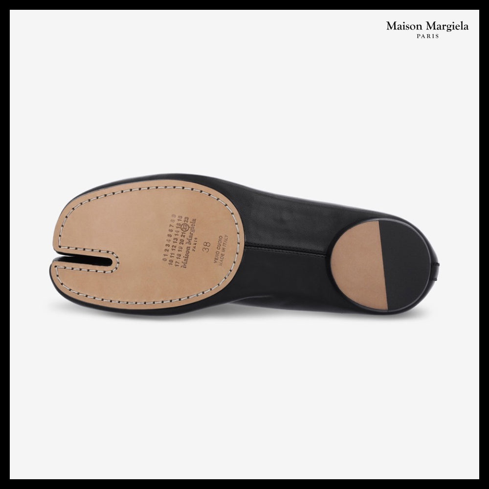 【Maison Margiela】Tabi Ballerina Flat Shoes Black