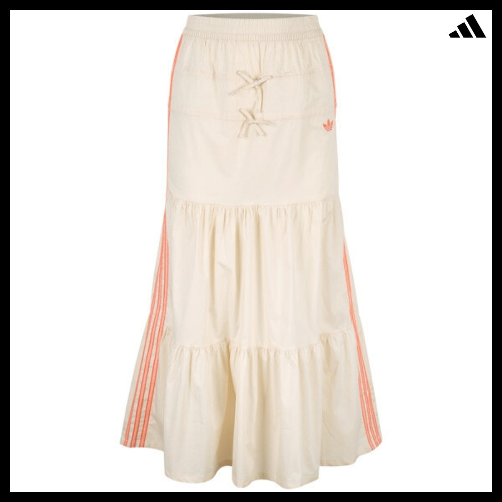 【ADIDAS 】Summer Glow Tiered Flare Long Skirt