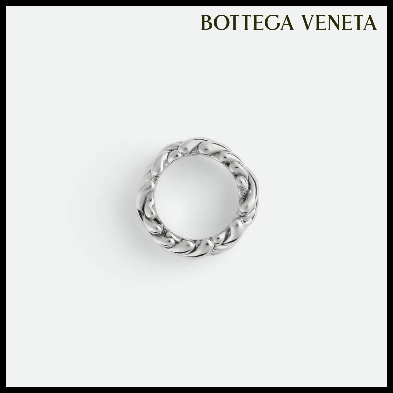 【韓国百貨店 BOTTEGA VENETA】Intreccio Ring Silver