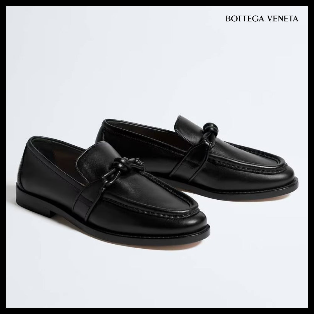【BOTTEGA VENETA】Astaire Loafers Black 1000