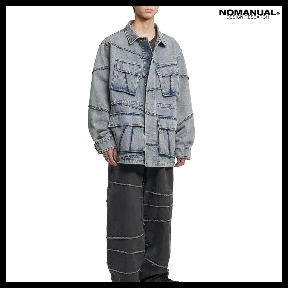 【NOMANUAL】R.C Denim BDU Jacket 2 Colors