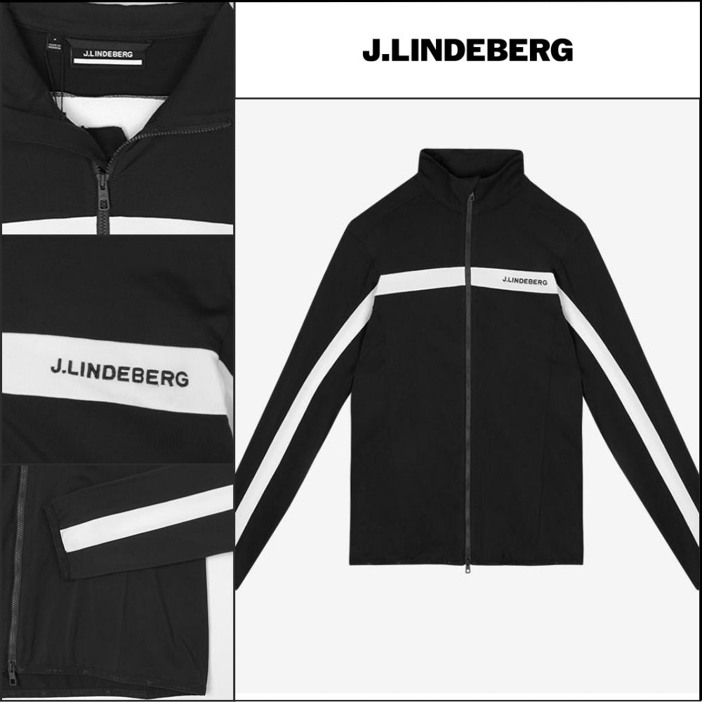 【J.LINDEBERG】Men's Golf Fleece Windbreaker Zip-Up Jacket